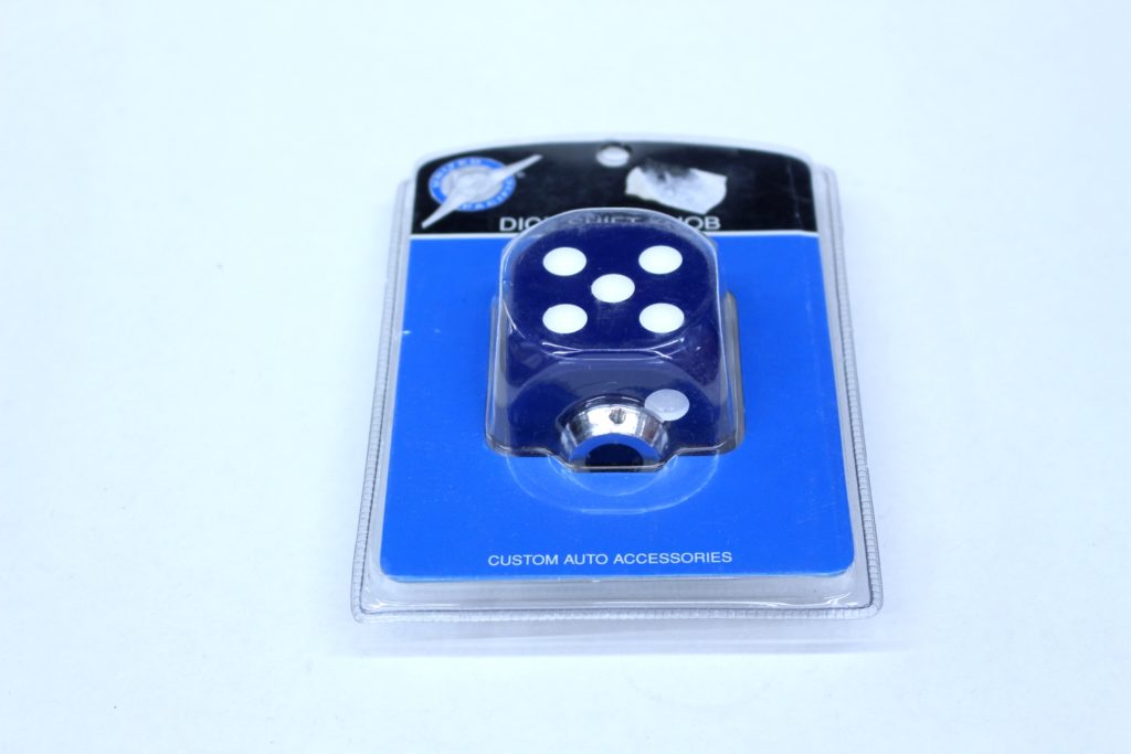 Shift knob dice blue Vintage Motors