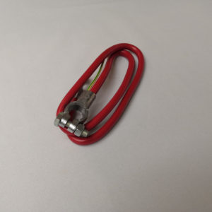 Red top mount battery cable, 6 gauge, 32" long.