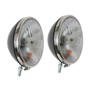 Headlights 1933-34 halogen 12 V with turn signal